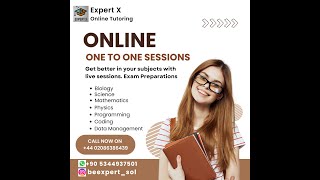Boost Your Grades with Expert X: Personalized 1-on-1 Online Tutoring!