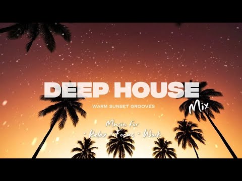Deep House Focus Session 🌅 Palm Tree Sunset | Music for Study, Work & Deep Relax