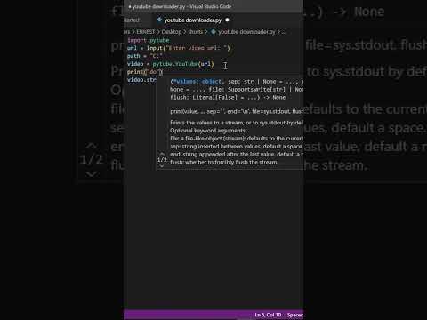 YouTube downloader in python 🐍