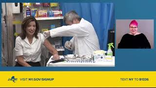 Governor Hochul Gets a COVID Shot