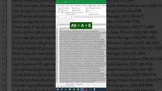 Text to Column in Excel‼️ #excel