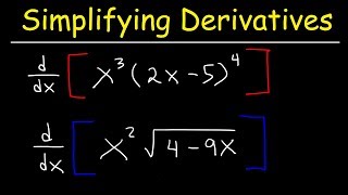 Simplifying Derivatives