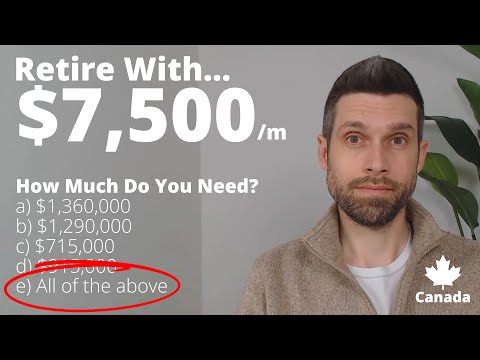 How Much Does It Take To Retire With $7,500/Month?
