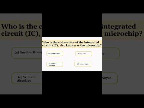 Co-Inventor of the Integrated Circuits#computermcqs#csmcqs#computersciencemcqs#computerquizcsquiz