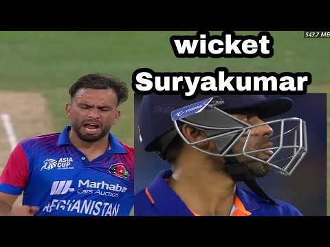 fareed ahmad wicket Suryakumar Yadav, big wicket live india vs Afghanistan match today