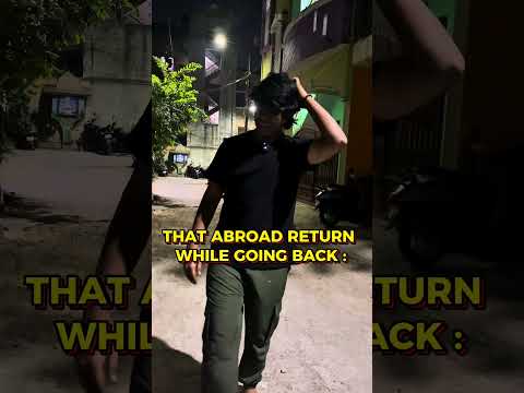 That abroad guy while returning 😂😂 #shorts #tamil #abroad #viral #comedy