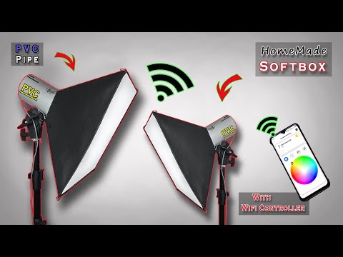 DIY Softbox Light | How to make Softbox at home | With Wifi Controller