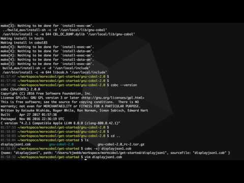 COBOL: Up and Running in 3 minutes