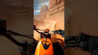 Riding in desert 🥵 #adventureawaits #desertriders #riderlife #adventuretime #bikeriding #bikingmode
