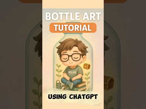 How to Create Cute Bottle Art with ChatGPT – Step-by-Step Tutorial! #shorts #chatgpt