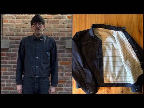 Sewing a Vintage Inspired Type 1 Style Selvedge Denim Blanket Lined Jacket