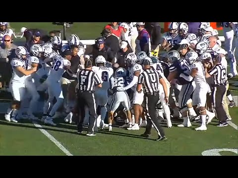 TCU vs Kansas State Massive Brawl