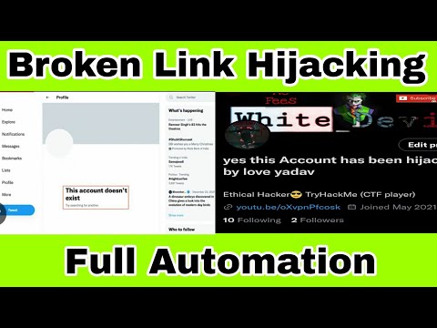 Broken Link Hijacking | Full Automation | Easy 100$ Bug | bug bounty hunting
