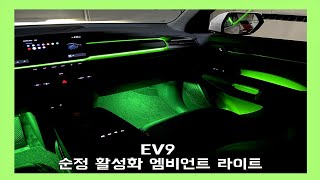 ev9 빠진 옵션 살려보자! 순정 활성화 엠비언트 라이트 실내 조명 완성!