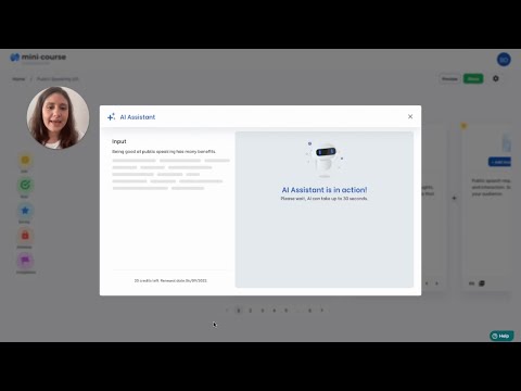 How to create mini-courses with the help of AI? | Easy & Fast | Mini Course Generator AI-Assistant
