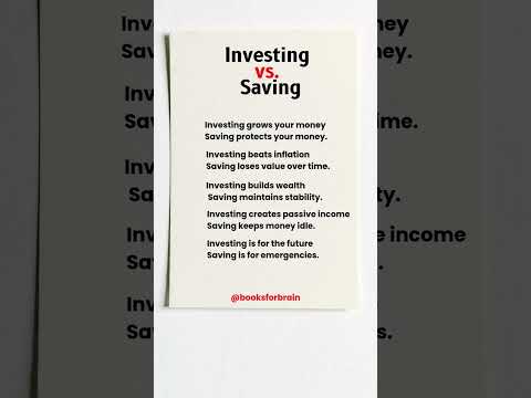 Investing vs Saving just think ones #mindset #bookshelf #podcast #bookshelf #books #shorts #readers