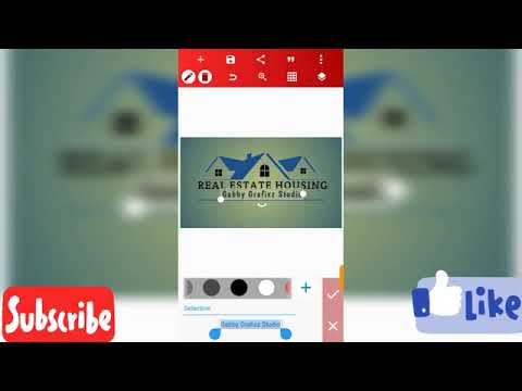 How to create a house logo using Pixellab #pixellab design |Pixellab design