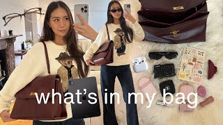 What’s in my everyday bag 👜🤎 daily essentials & most used items ft. Linjer
