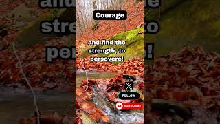 Be brave in the face of fear: embracing courage and strength! #courageoverfear #resilience #strength