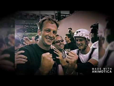 Tony Hawk - First person to land a 15.7 Radians on a half pipe - Amazing!