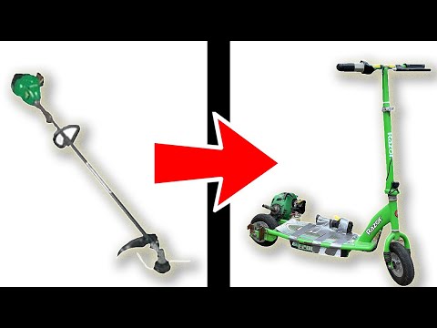I Put a Weed Whacker on a Scooter (20 mph)