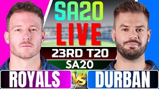 SA20 live- Durban’s Super Giants vs Paarl Royals Live | SA20 live match | SA20 League live Score