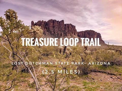 Virtual Hike 4K: Treasure Loop Trail- Lost Dutchman State Park Arizona