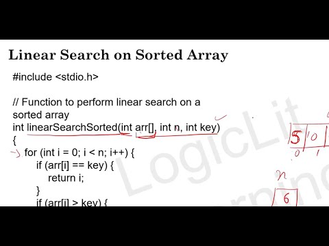 Linear Search in C on Sorted Array | Easy Code & Output Explained