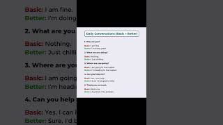 Basic VS Better English in Daily Conversations..... Speak good and polite English.....#politeenglish