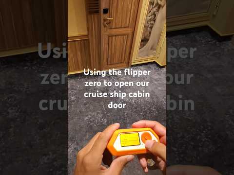 Flipper zero opening cruise ship hotel/cabin doors. #flipperzerohacking #hotel #nfc #flipperzero