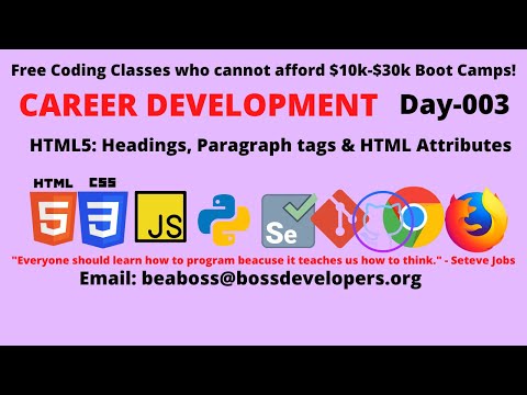 WEB DEVELOPMENT FOR BEGINNERS| CAREER DEVELOPMENT| HTML5| HTML ATTRIBUTES| DAY-003