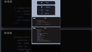 Drop down menu #webdesign #css