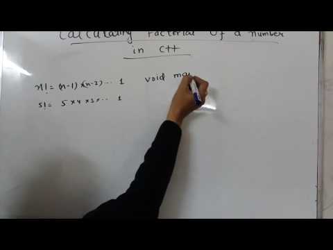 Computer science xi Factorial of a number in c++