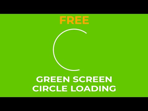Loading screen animation green screen chroma key