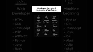 One Image That Explains Programming Careers | Web Dev vs Software Dev vs Machine Learning 🥵 #shorts