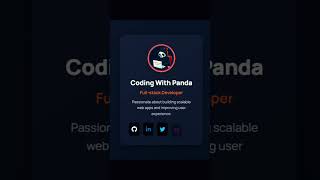 Profile Card || Full Video Click Below Video || #shorts #trending #famous #coding #profilecard