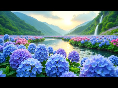 Blooming Serenity 🌻 Gentle Piano Music and Nature Sounds to Relieve Stress and Promote Relaxation