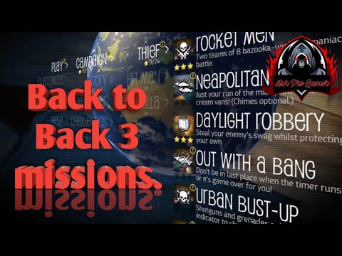 Back to Back 3 missions my payback game.
