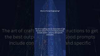 What is prompt Engineering? #AI #ArtificialIntelligence #AITools #TechShorts