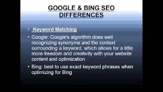 google vs bing