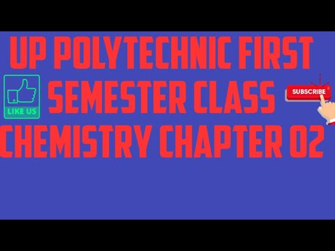 Up polytechnic first semester class chemistry chapter 1 |Structure of atom | परमाणु संरचना