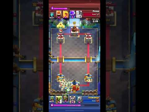 Megaknight vs massive swarm 😬 #clashroyale #shorts #fedup