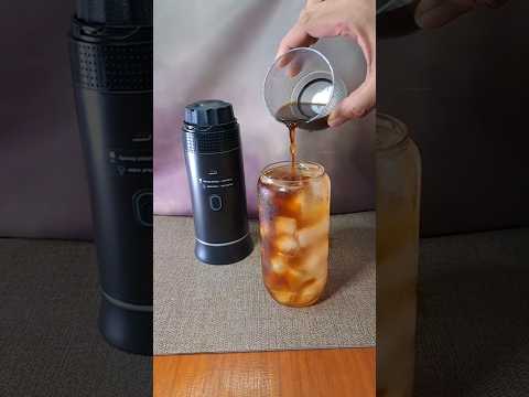 ☕ Iced Americano Anywhere?! 😱 Portable Coffee Maker Magic! 🌍❄️