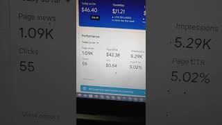 Todays earning for my clients $46+ | Google AdSense loading method 2023 #shorts