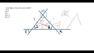 GRE Geometry problem of angle & triangle  | with Solution