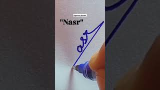 How to style the name of..Nasr#calligraphicalphabets #stylish sign