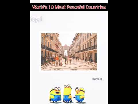 World's 🌎 10 Most Peaceful Countries in the World #shortvideo #shorts #facts #factsvideo