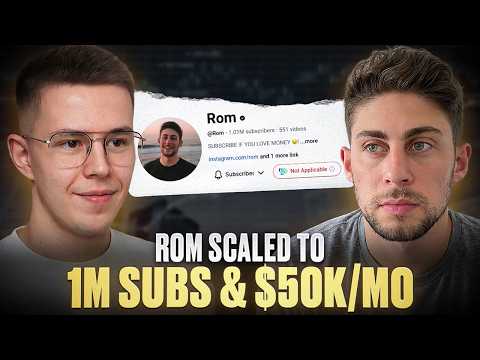 How Rom Scaled To 1,000,000 Subs With YT Shorts - CASE STUDY