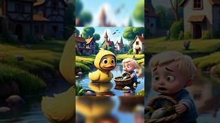 Cute duck and boy are catching fishes#trending #funny #funandcute #shorts #funandcute #funnymoment