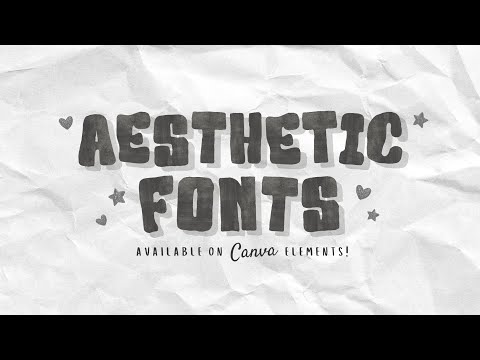 25 aesthetic fonts from canva elements ✍️